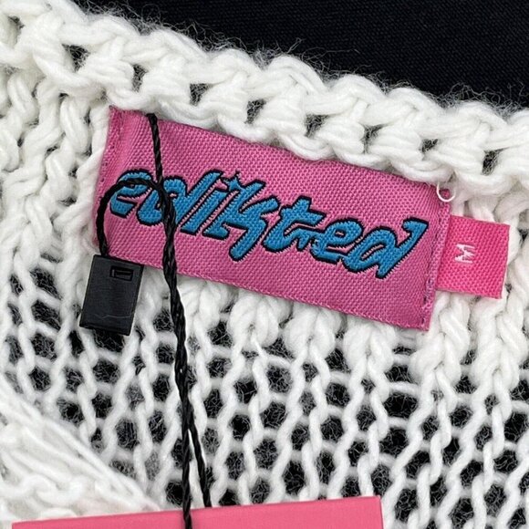 Edikted Crochet Halter Cold Shoulder Summer Beachy Lagenlook Medium - Picture 5 of 9